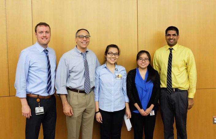 From Left to Right: Dr. Brent Reed, Dr. James Trovato, An Nguyen, Monica Tong, and Dr. Sandeep Devabhakthuni