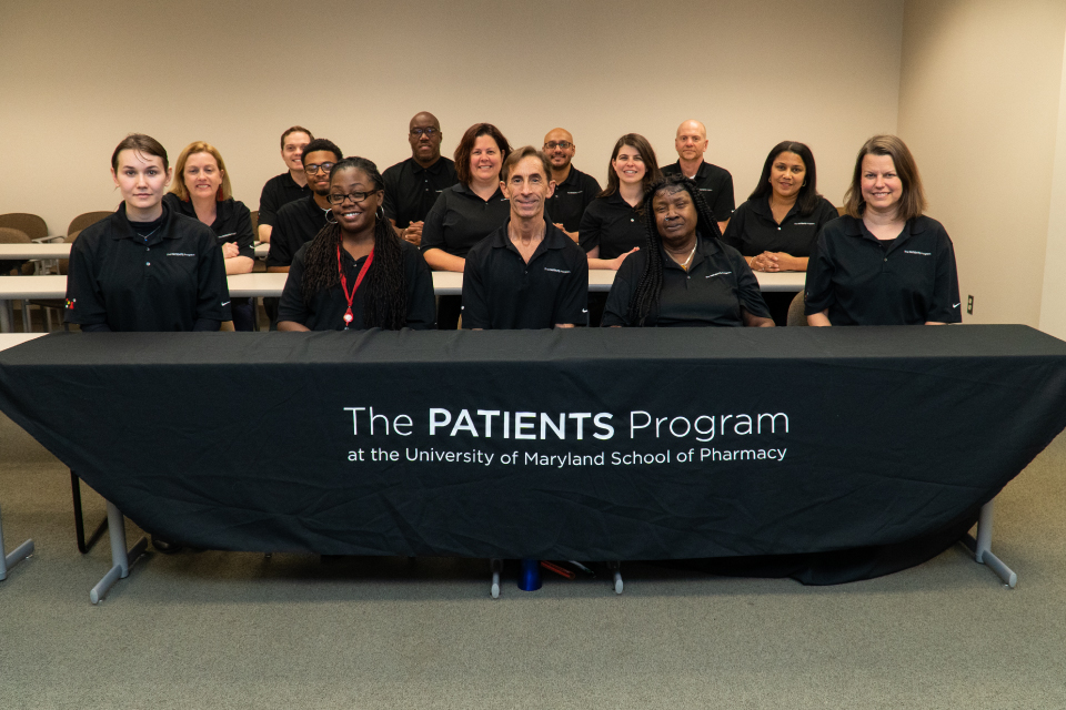 Staff members from The PATIENTS Program pose for group photo.